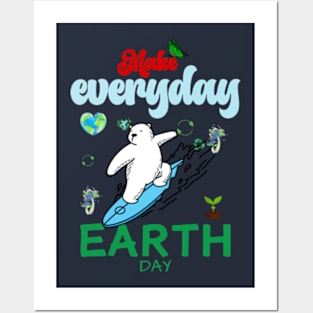 happy funny  earth day 2024 gift april 22 Cute Teacher  Lover Rainbow Posters and Art